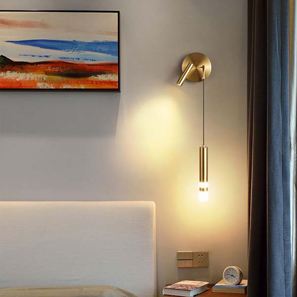 Luxury bedside wall light
