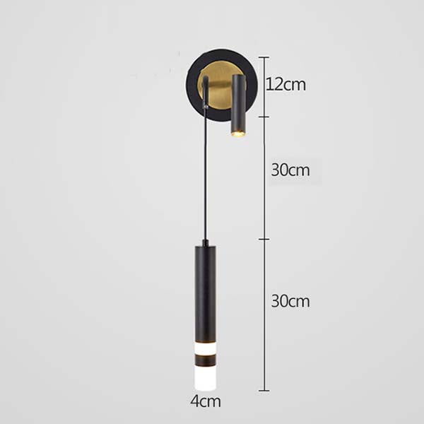Luxury bedside wall light