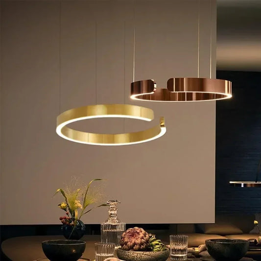 Lustre LED Circulaire Suspendu