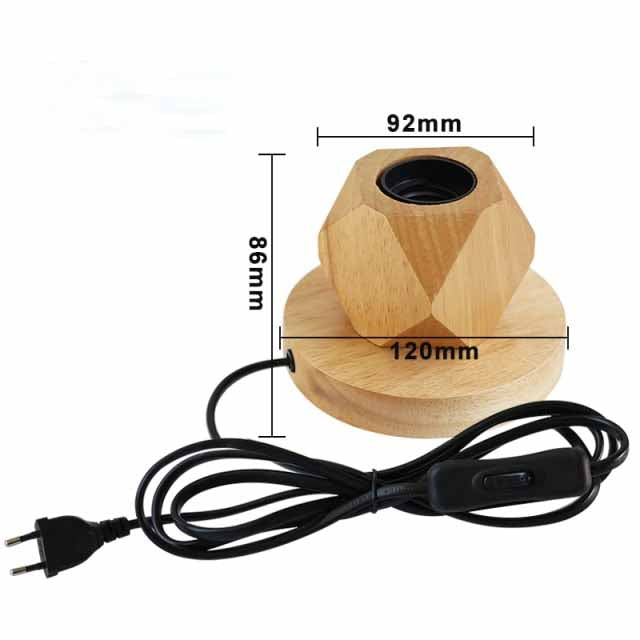 Lampe de bureau design bois