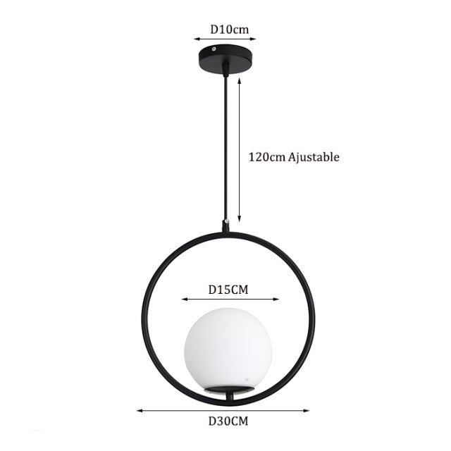 Suspension Luminaire Design Ronde