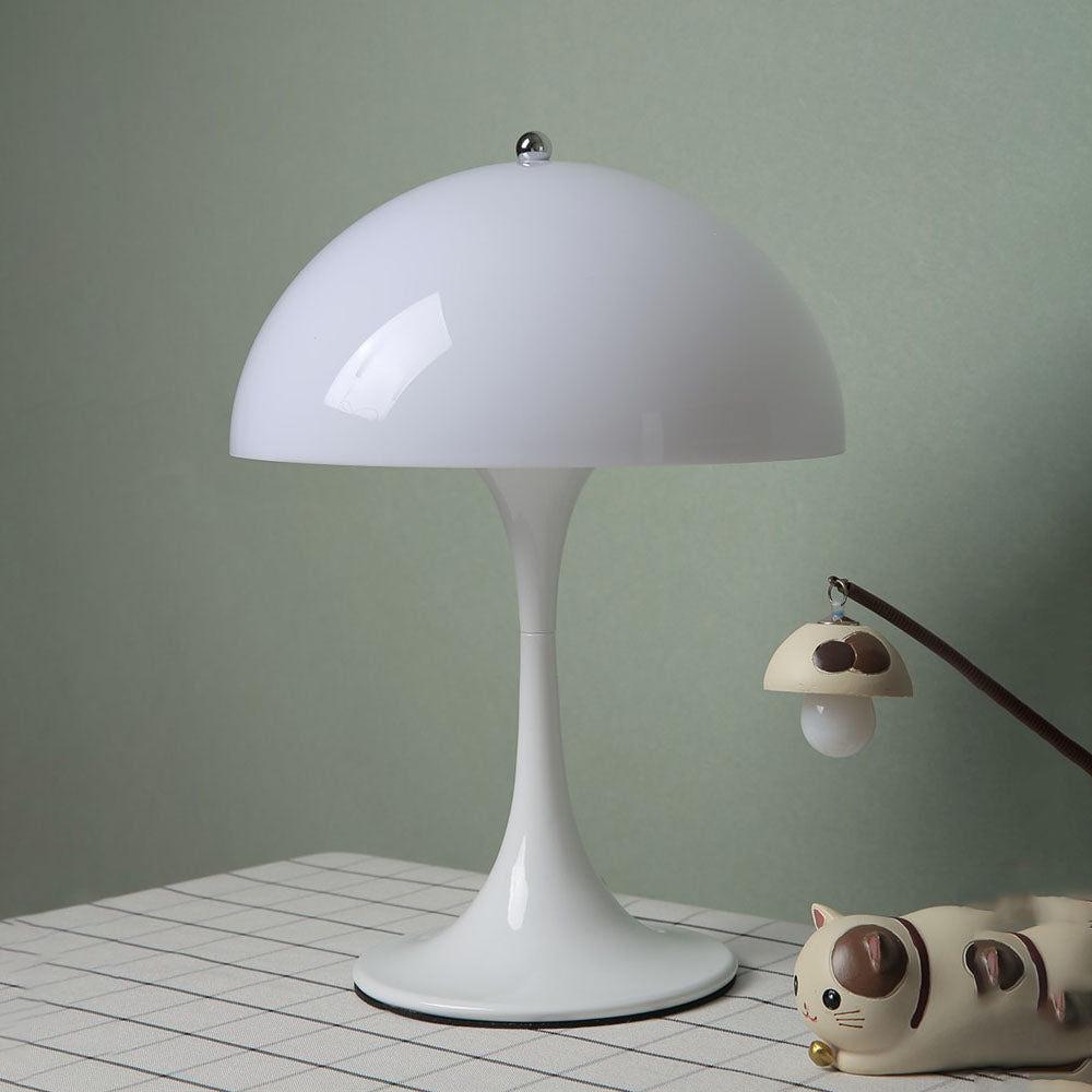 lampe champignon fond vert