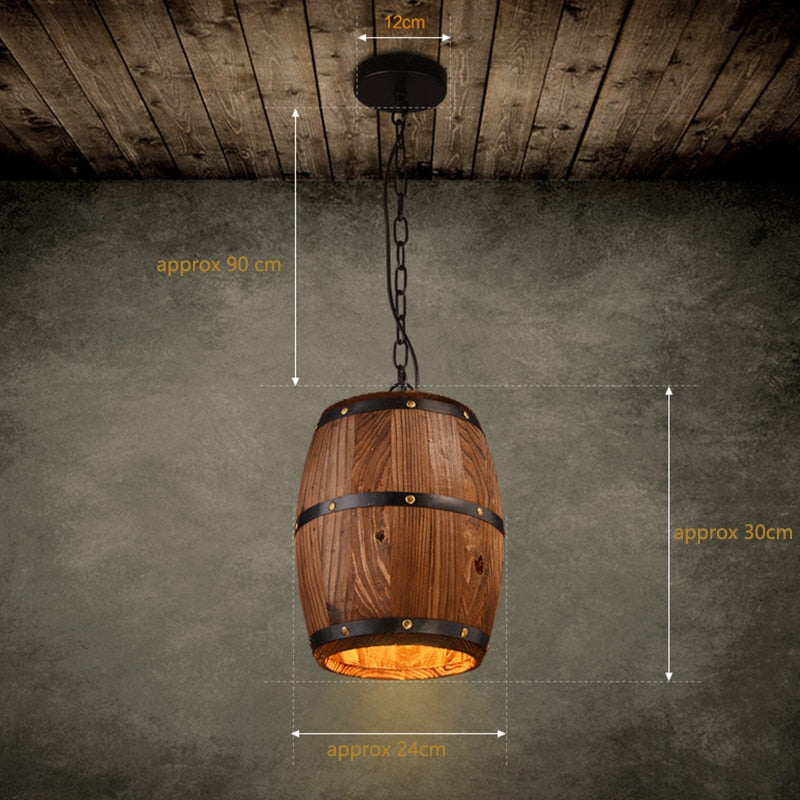 Wood chandelier