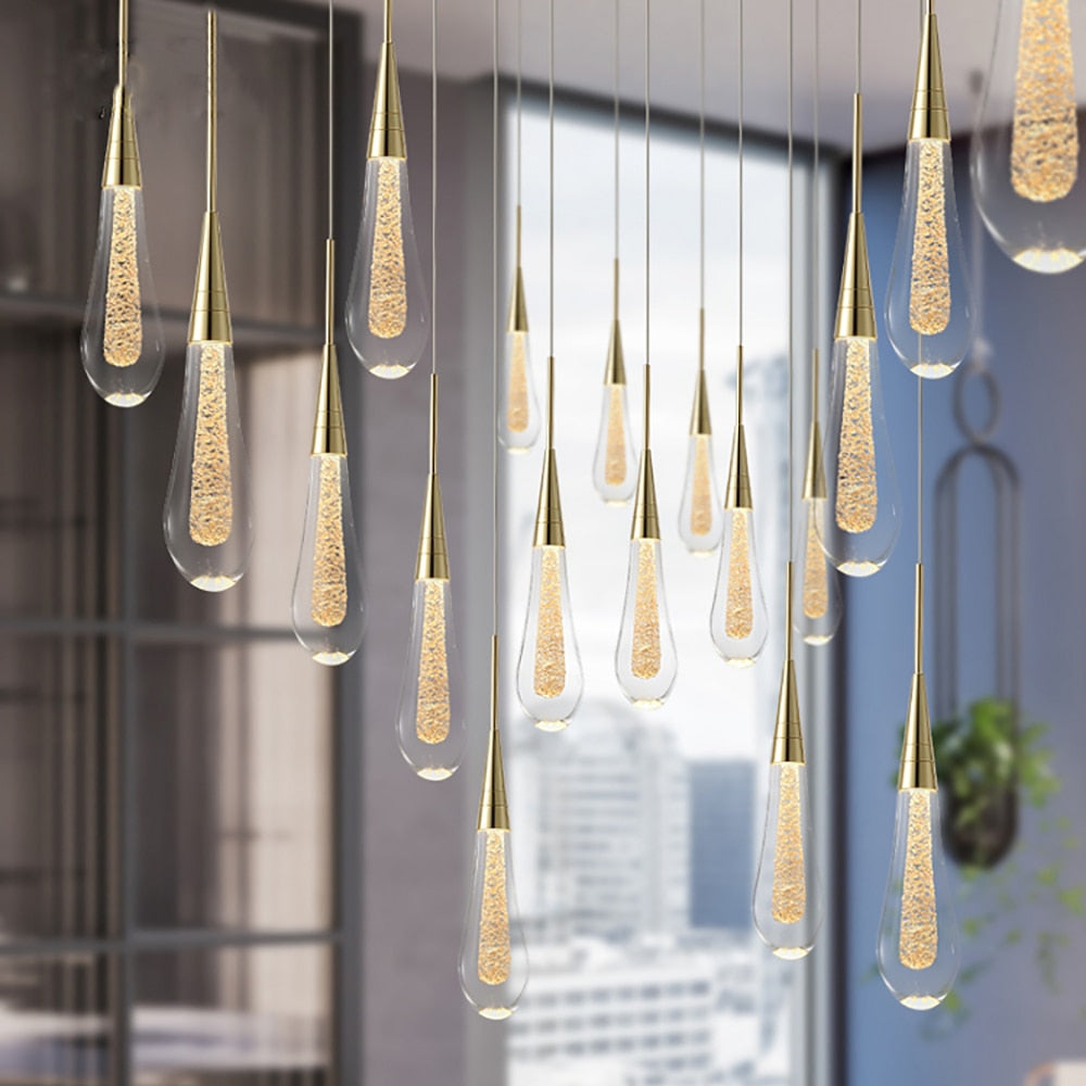 Art deco pendant light