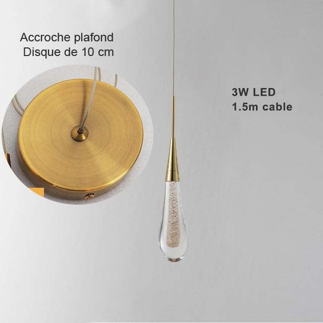 Art deco pendant light