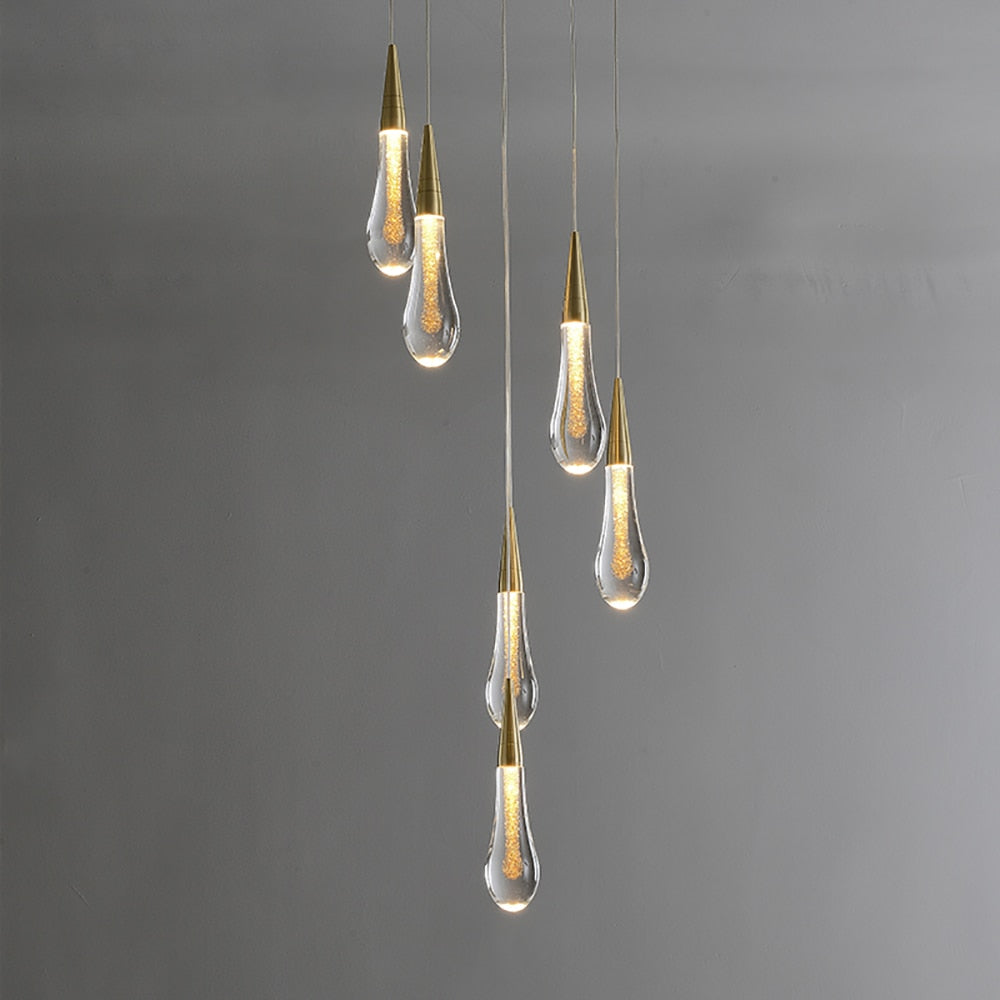 Art deco pendant light