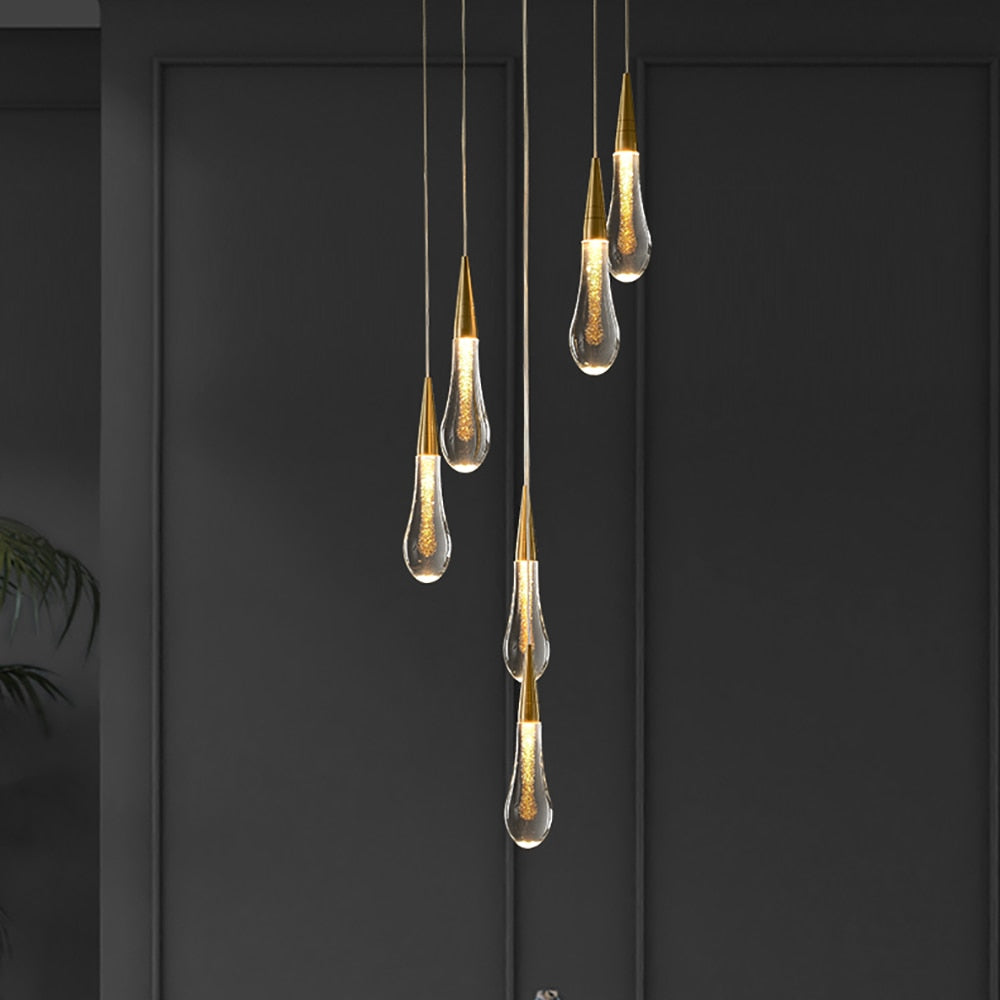 Art deco pendant light