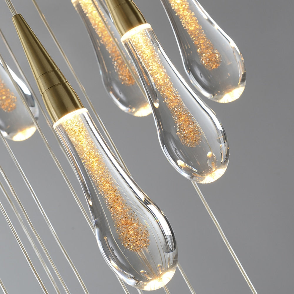 Art deco pendant light