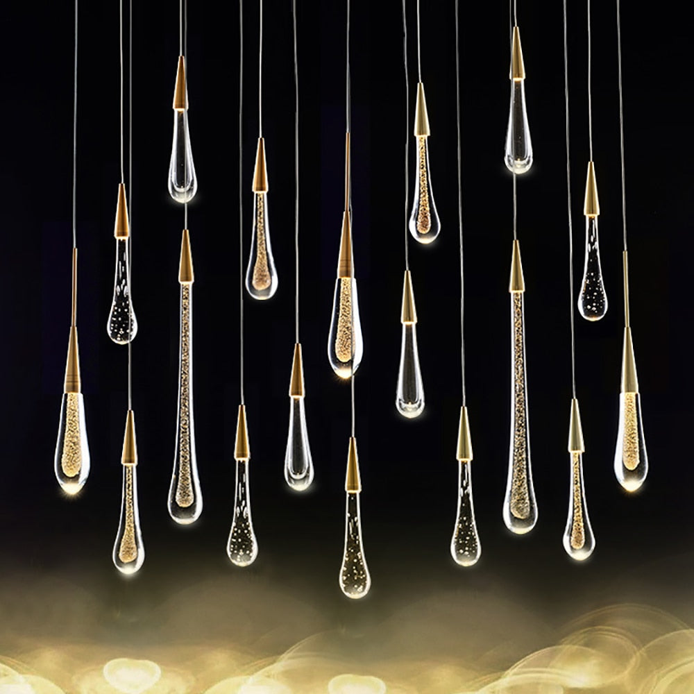 Art deco pendant light
