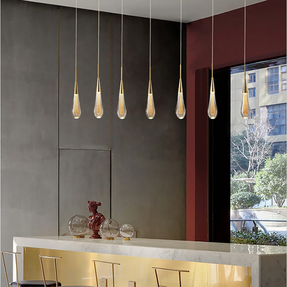Art deco pendant light