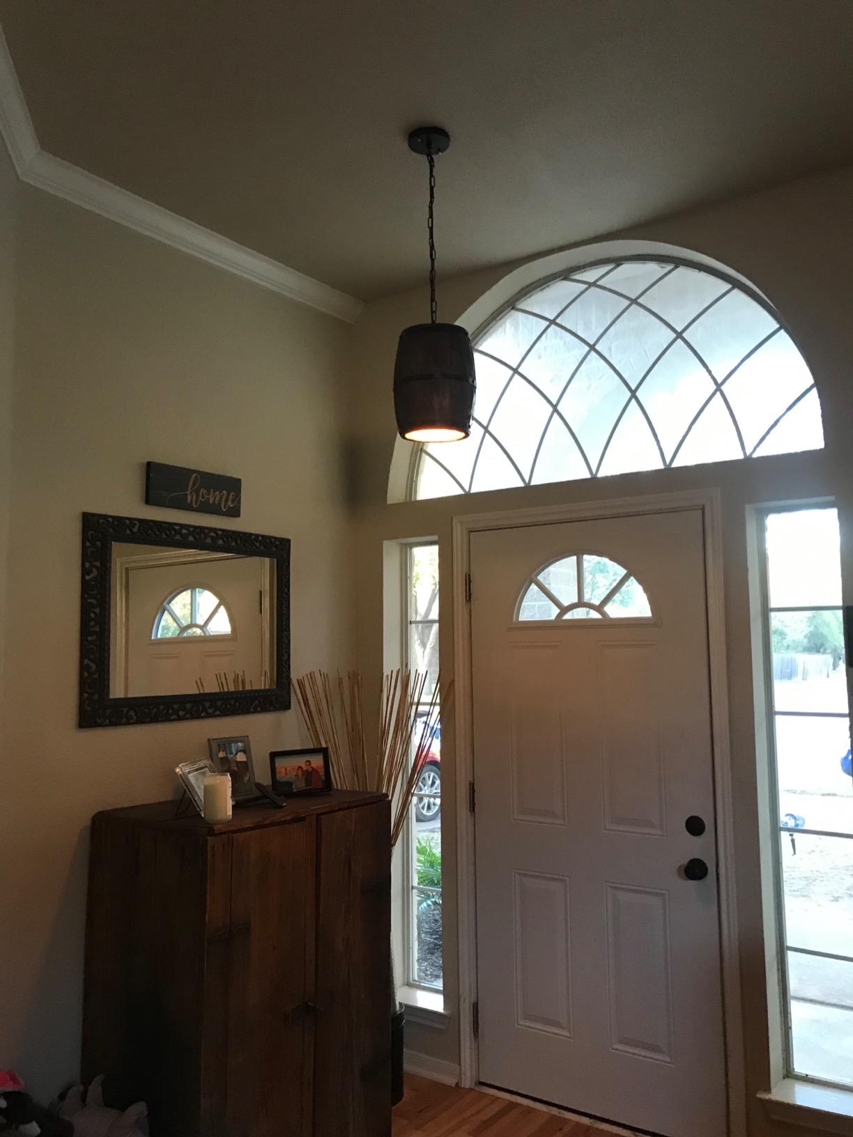 Wood chandelier