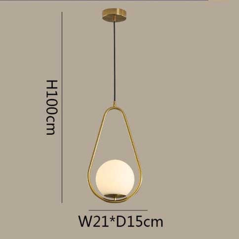 Golden chandelier