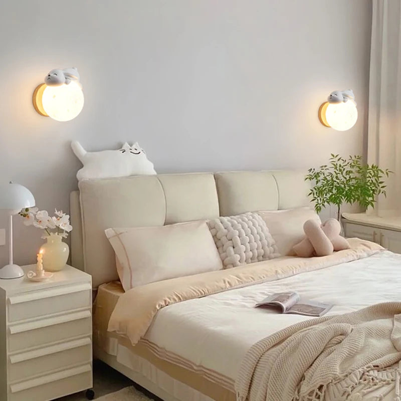 Applique Murale Animale Douce Nuit chambre double applique