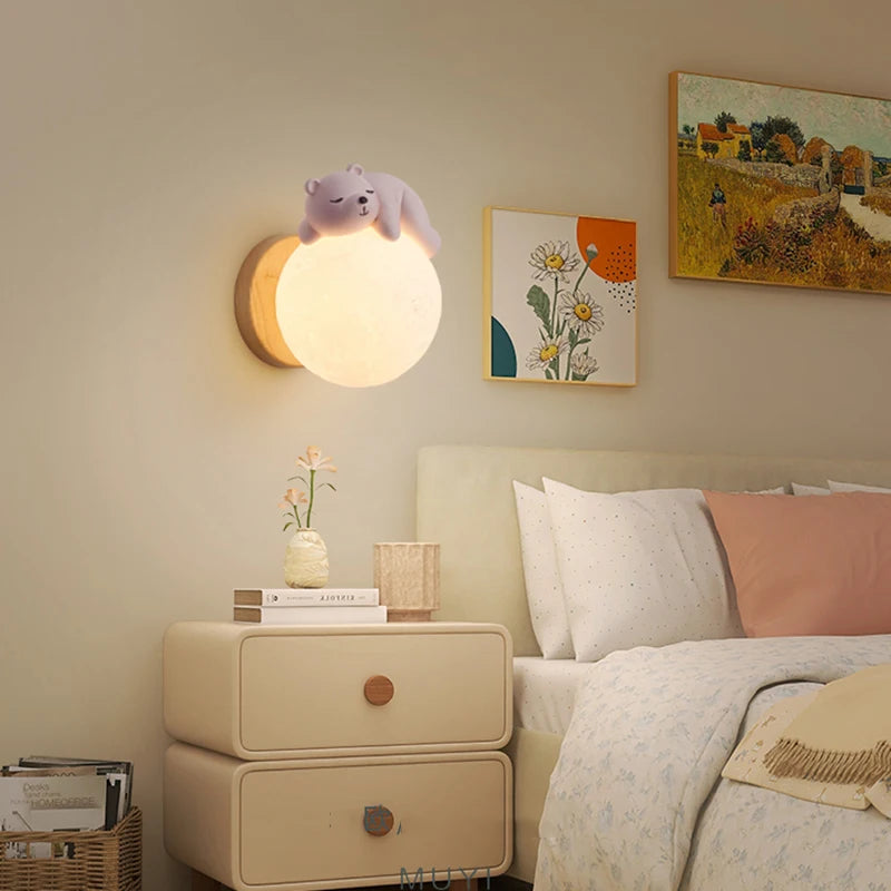 Applique Murale Animale Douce Nuit chambre enfant 
