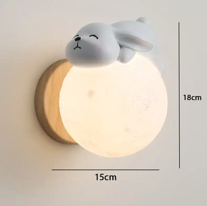 Applique Murale Animale variant lapin blanc