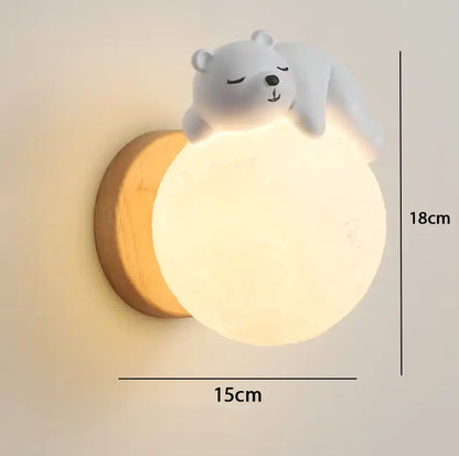 Applique Murale Animale variant ours blanc