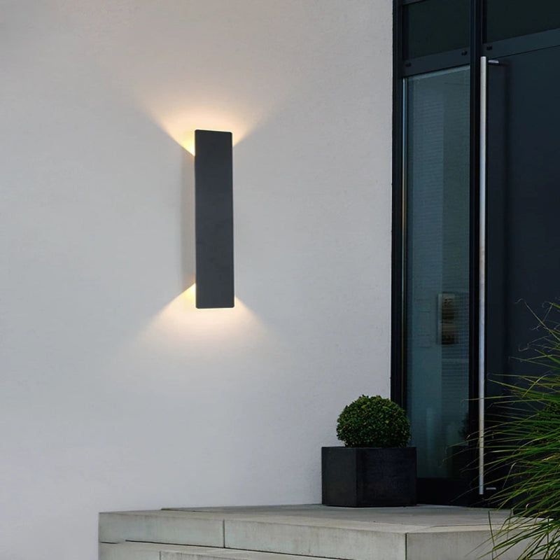 Applique Murale LED Extérieure IP65 Noir entrée