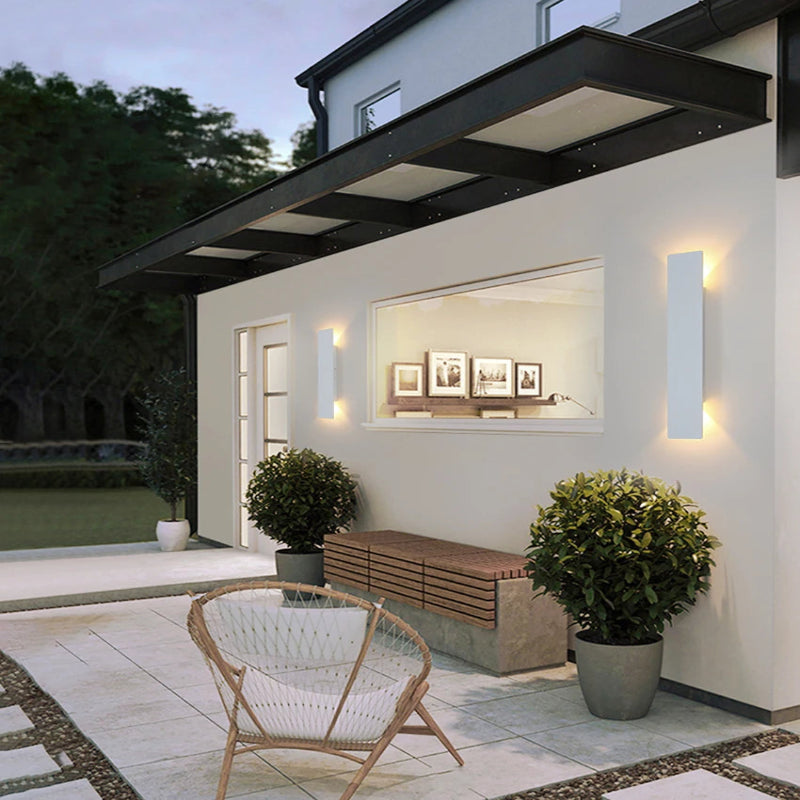 Applique Murale LED Extérieure IP65 blanc Jardin