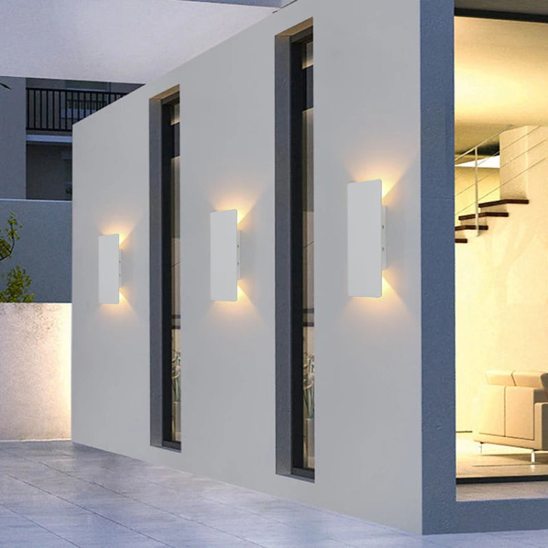 Applique Murale LED Extérieure IP65 blanc terrasse