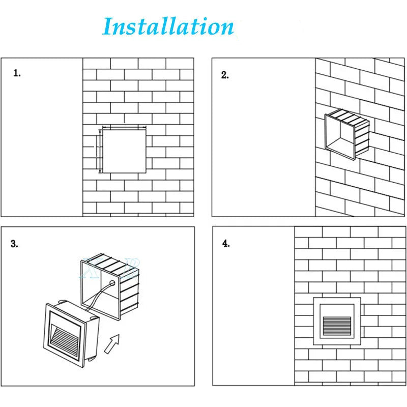 Applique Murale LED extérieur 5W IP65 installation guide