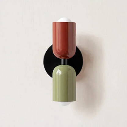 Applique Murale Rétro 70's Colorée vert blanc