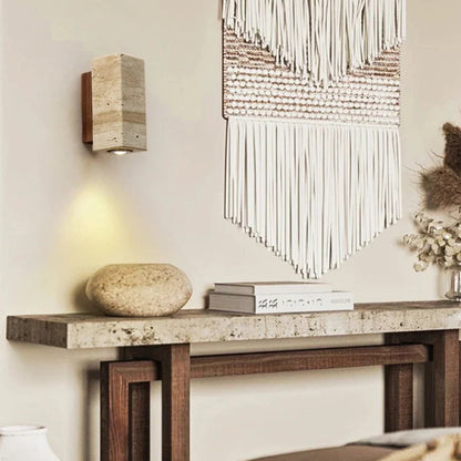 Applique Murale en Pierre carré salon cosy