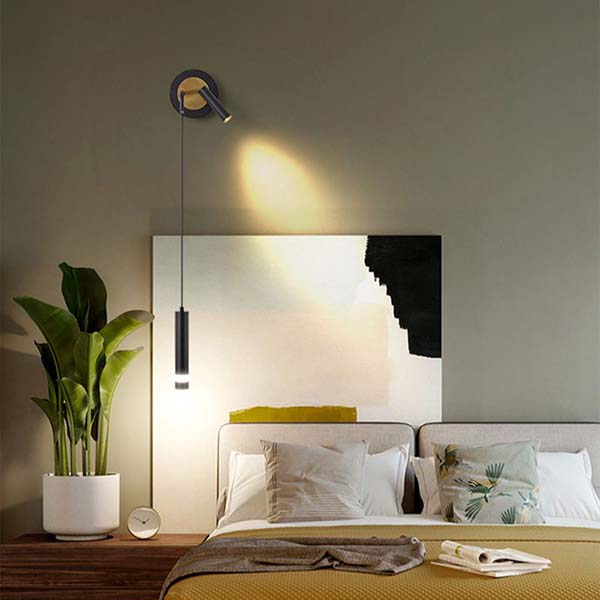 Luxury bedside wall light