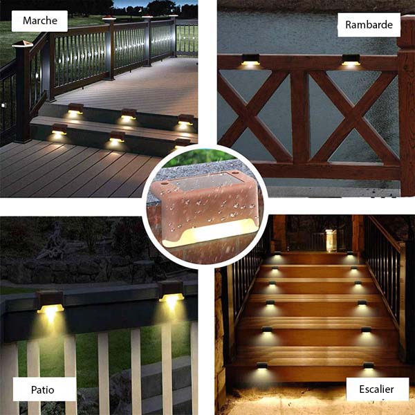 Waterproof LED solar light for outdoor lighting