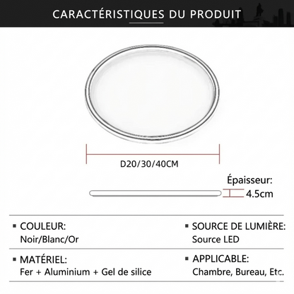 Caractéristique Plafonnier Led  Chambre