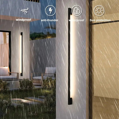 Minimalist Outdoor Wall Lighting – Aluminum LED Wall Light