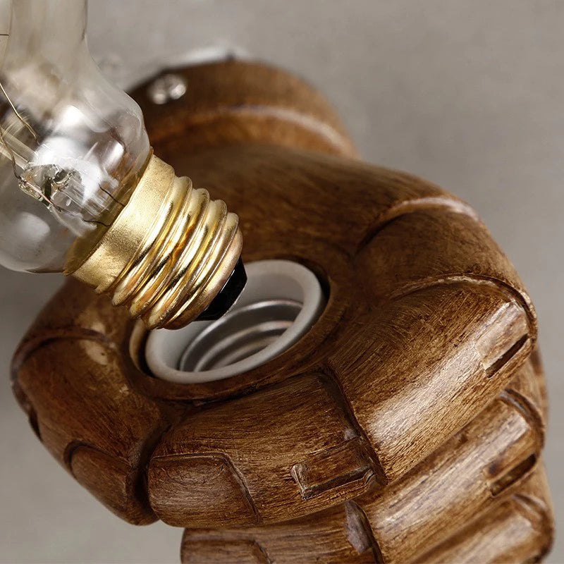 Lampe Murale Poing Rétro 