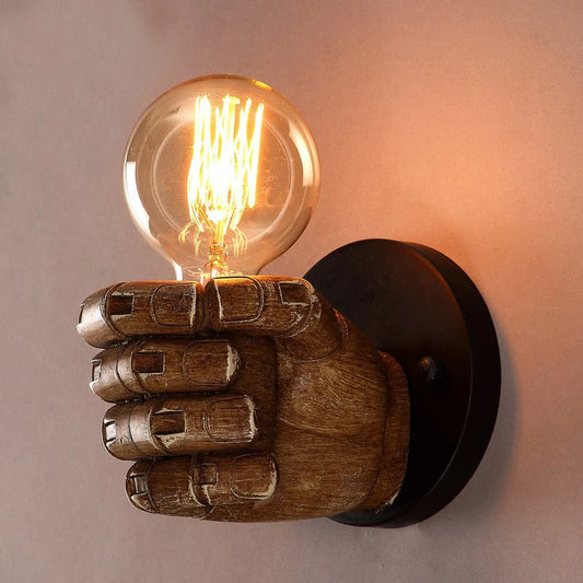Lampe Murale Poing Rétro 
