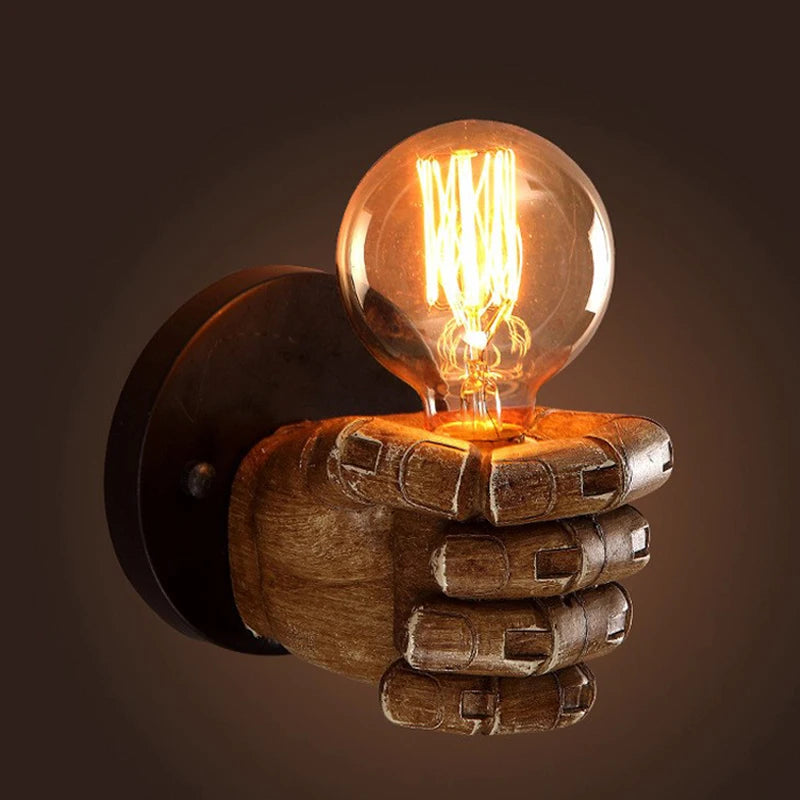 Lampe Murale Poing Rétro - variant 1