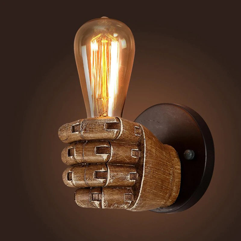 Lampe Murale Poing Rétro 