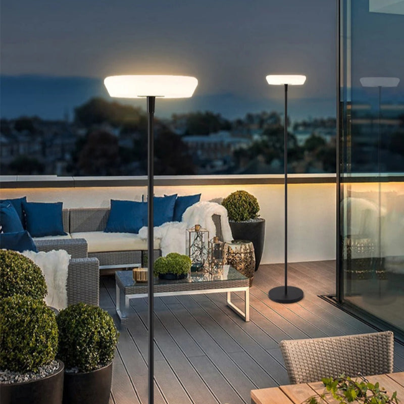 Lampe Solaire d’Extérieur Sur Pied biseau terrasse