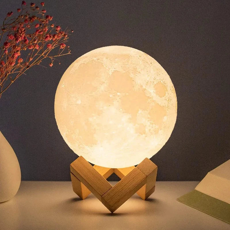 Lampe de Nuit LED Lunaire 