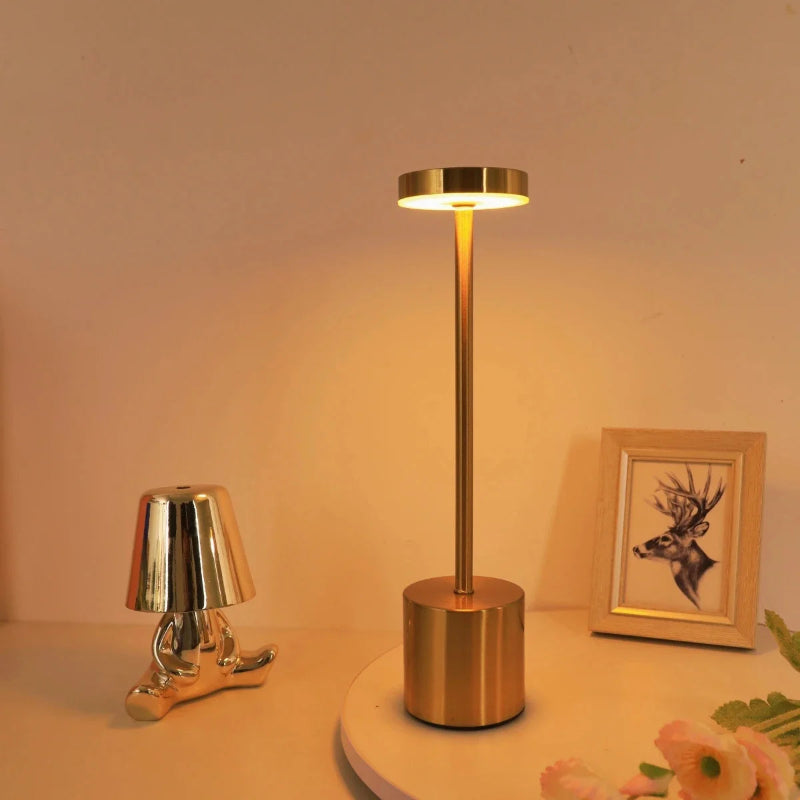 Lampe de table sans fil variant Or rose