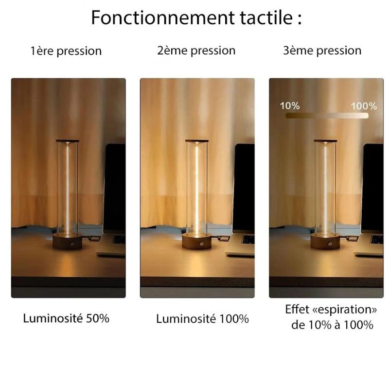 Lampe sabre laser tactile fonctionnement