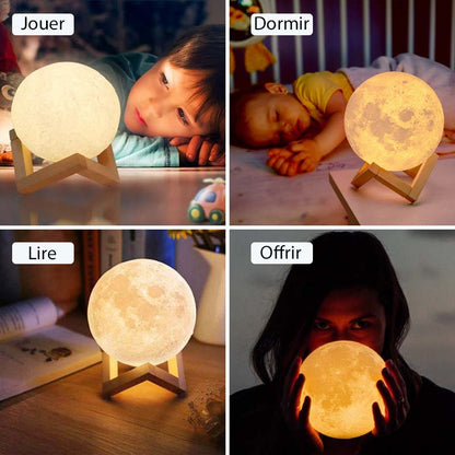 Lampe de Nuit LED Lunaire 