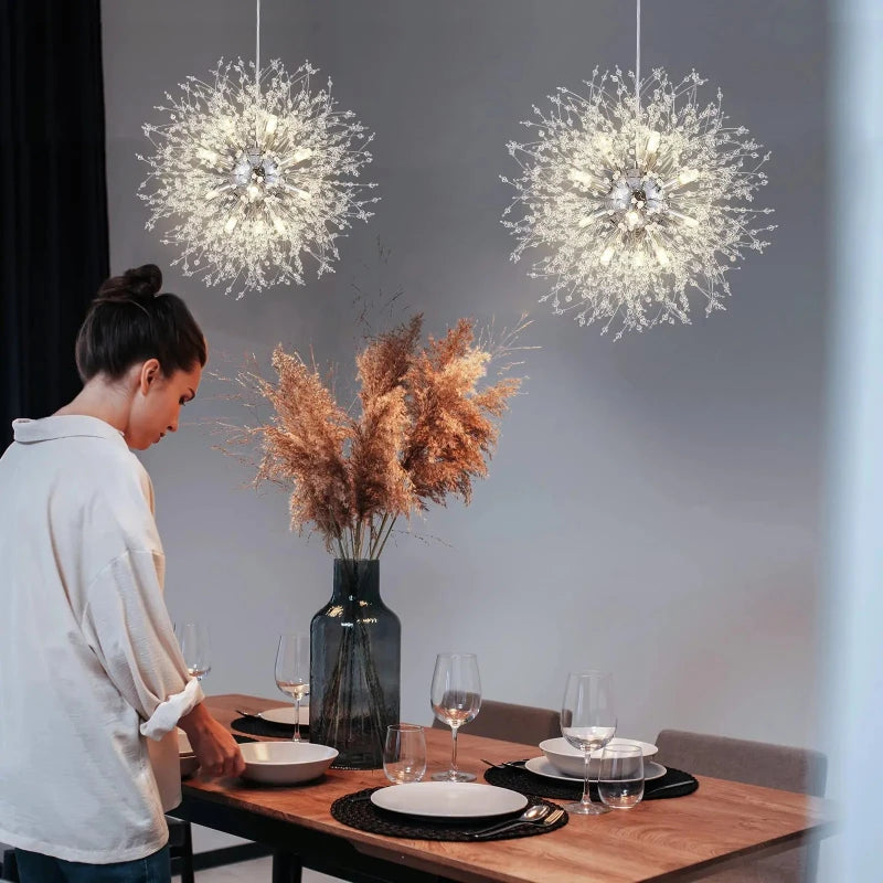 Lustre Cristal Dandelion salle a manger