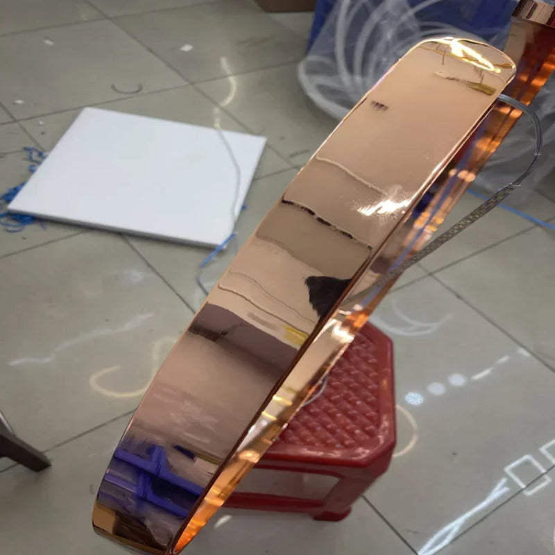 Lustre LED Circulaire Suspendu variant or rose
