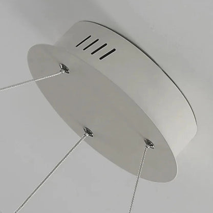 Lustre de Plafond Moderne Blanc socle détail