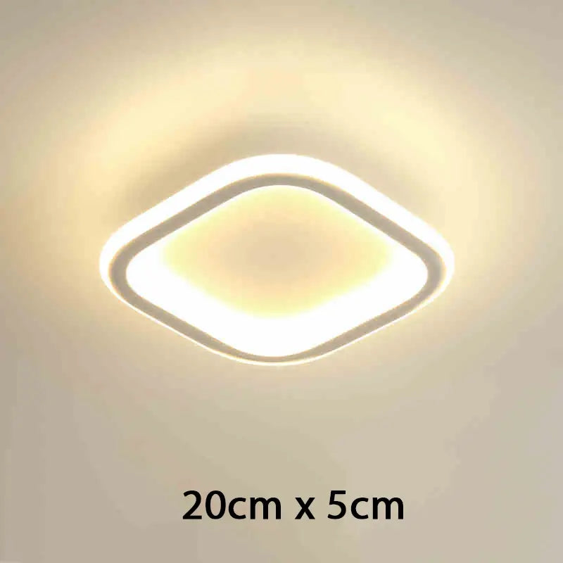 Plafonnier LED Minimaliste 3 Couleurs carré blanc