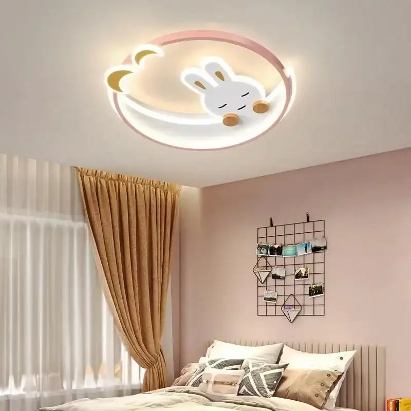 Plafonnier Lapin Lune chambre luppa