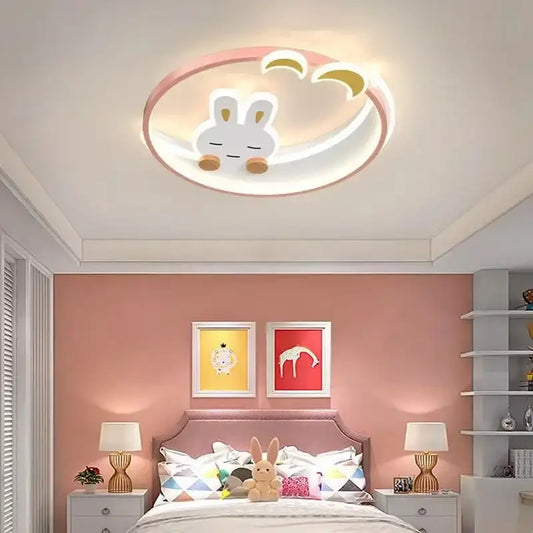 Plafonnier Lapin Lune pour Chambre d'Enfant