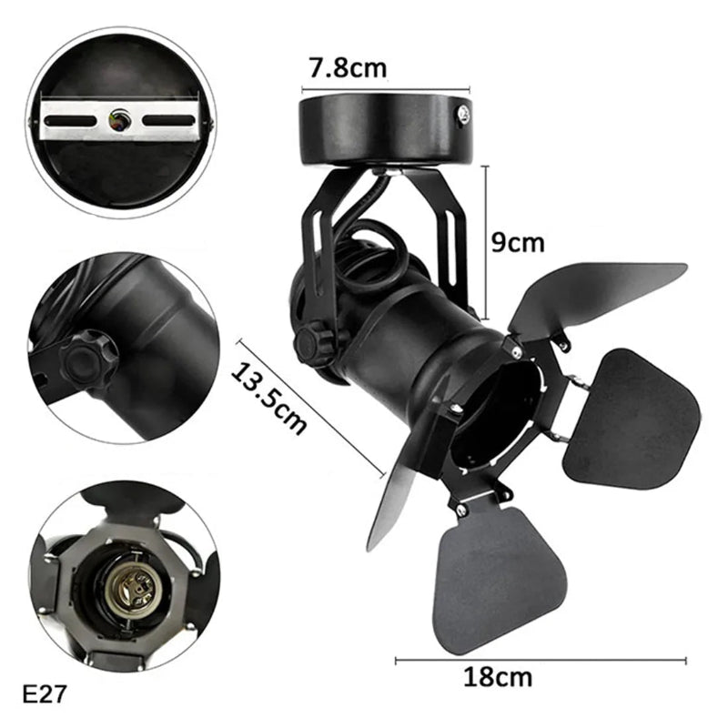 Projecteur de Plafond Vintage Industriel