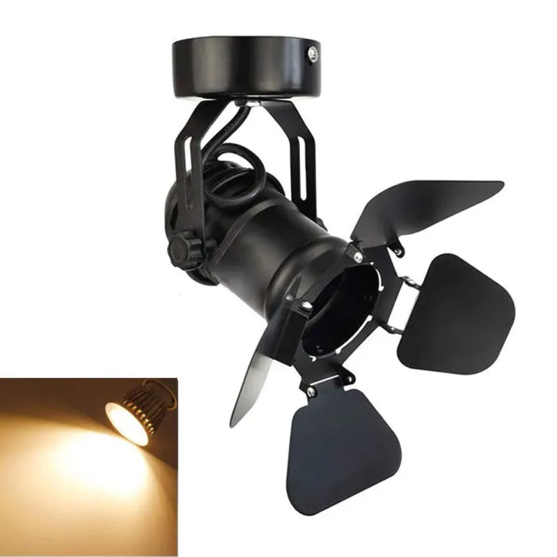 Projecteur de Plafond Vintage Industriel variant ampoule blanc chaud