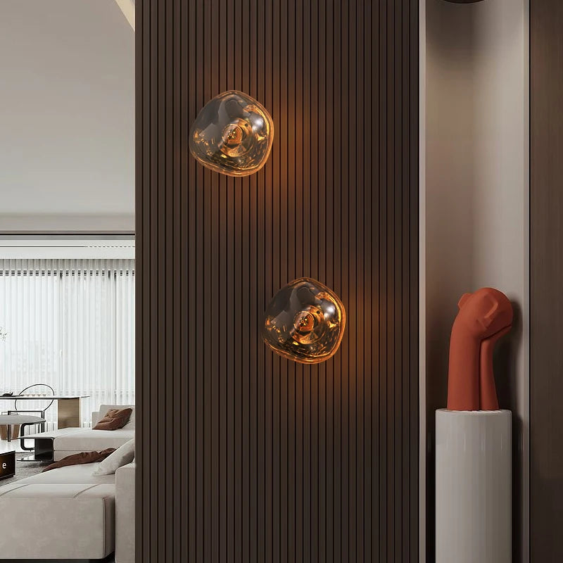 Lava ball design wall light