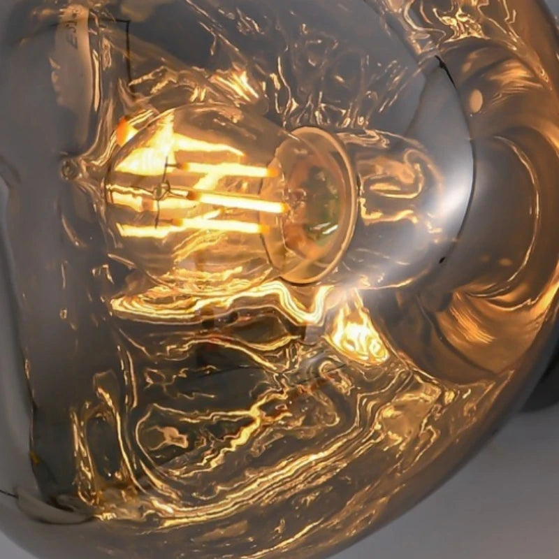 Lava ball design wall light