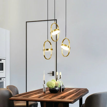 Modern Pendant Light in Acrylic and Iron